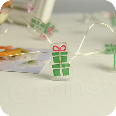 Christmas gift box lights with Christmas decorations and Christmas tree led lights