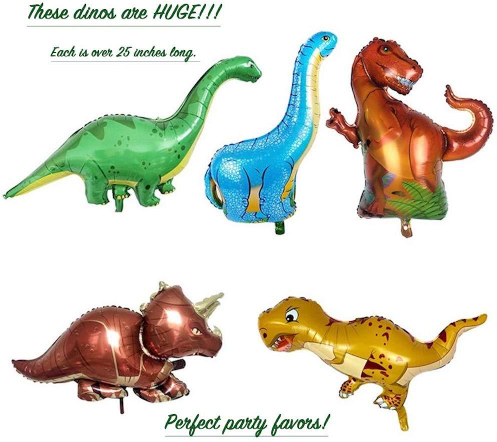 Dinosaur Balloon Garland Set Happy Birthday Balloon Banner Large Dinosaur Balloon Dinosaur Theme Party