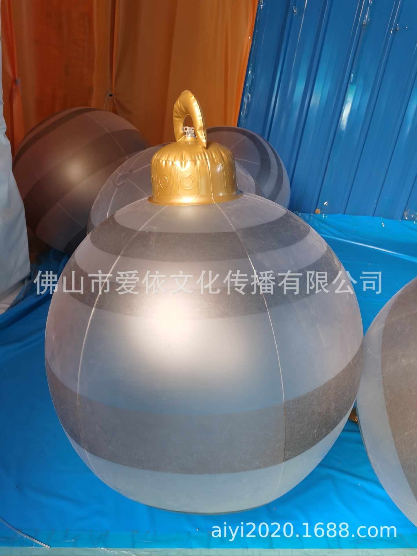 Christmas Jewelry Ball Outdoor Fun Holiday Atmosphere Crafts PVC Inflatable Toy Ball Independent Station Cross-Border Hot