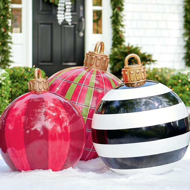 Christmas Jewelry Ball Outdoor Fun Holiday Atmosphere Crafts PVC Inflatable Toy Ball Independent Station Cross-Border Hot