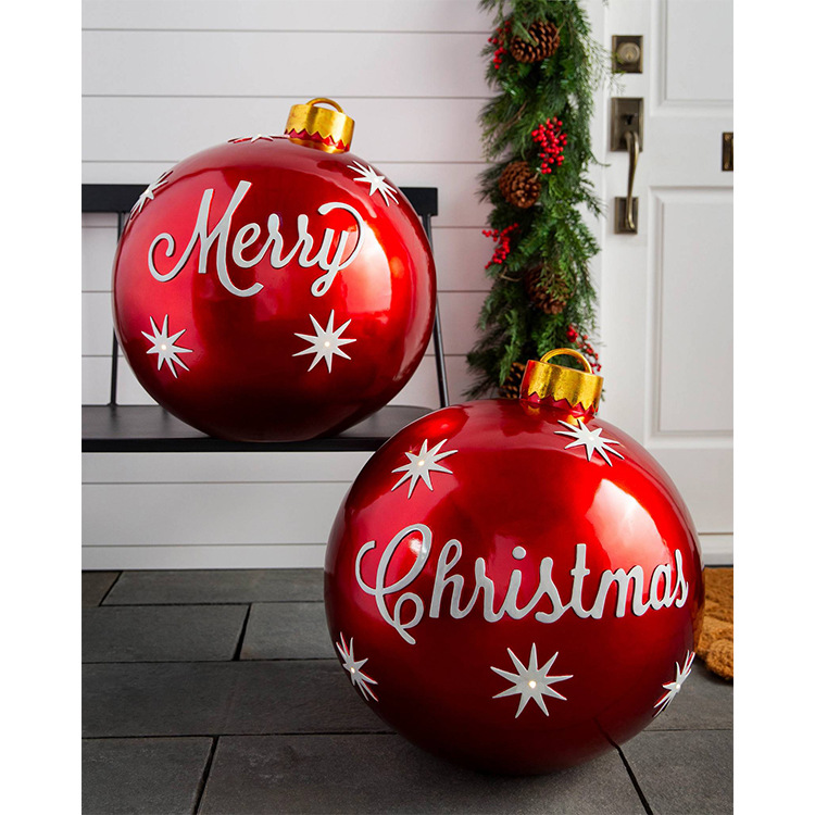 Christmas Jewelry Ball Outdoor Fun Holiday Atmosphere Crafts PVC Inflatable Toy Ball Independent Station Cross-Border Hot