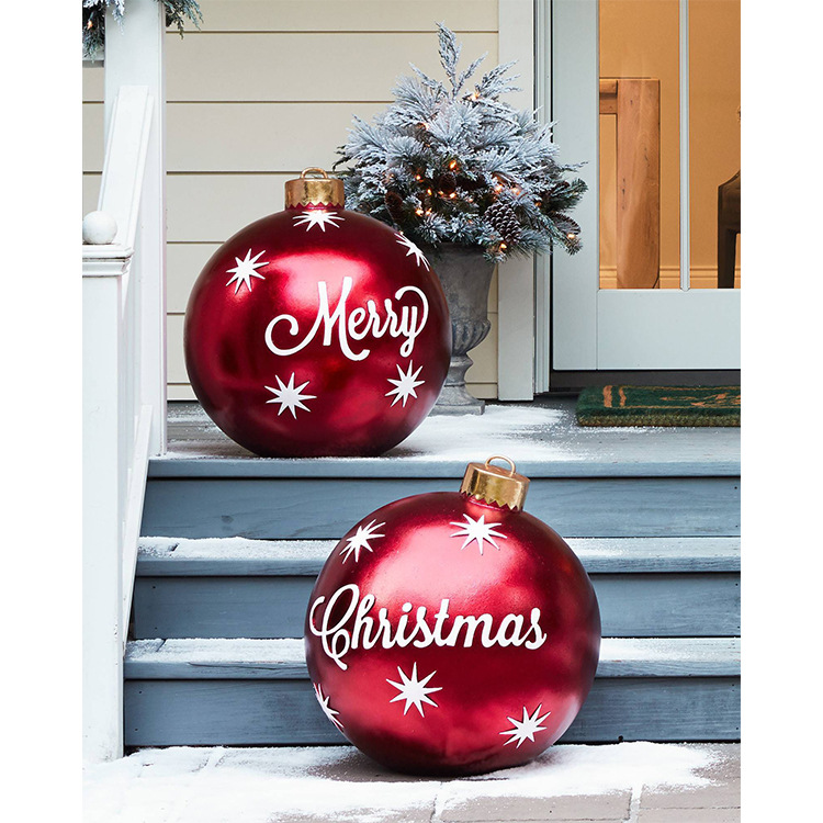 Christmas Jewelry Ball Outdoor Fun Holiday Atmosphere Crafts PVC Inflatable Toy Ball Independent Station Cross-Border Hot