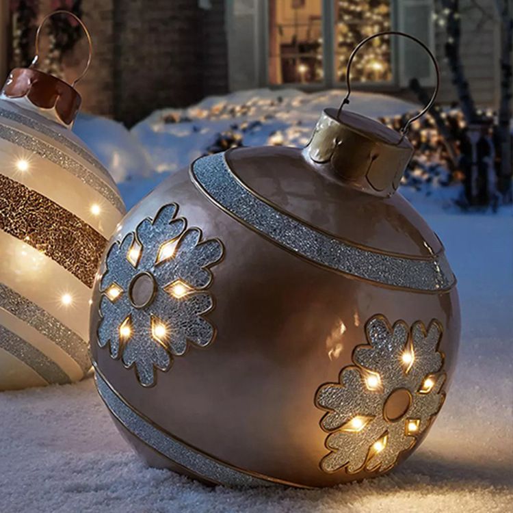 Christmas Jewelry Ball Outdoor Fun Holiday Atmosphere Crafts PVC Inflatable Toy Ball Independent Station Cross-Border Hot