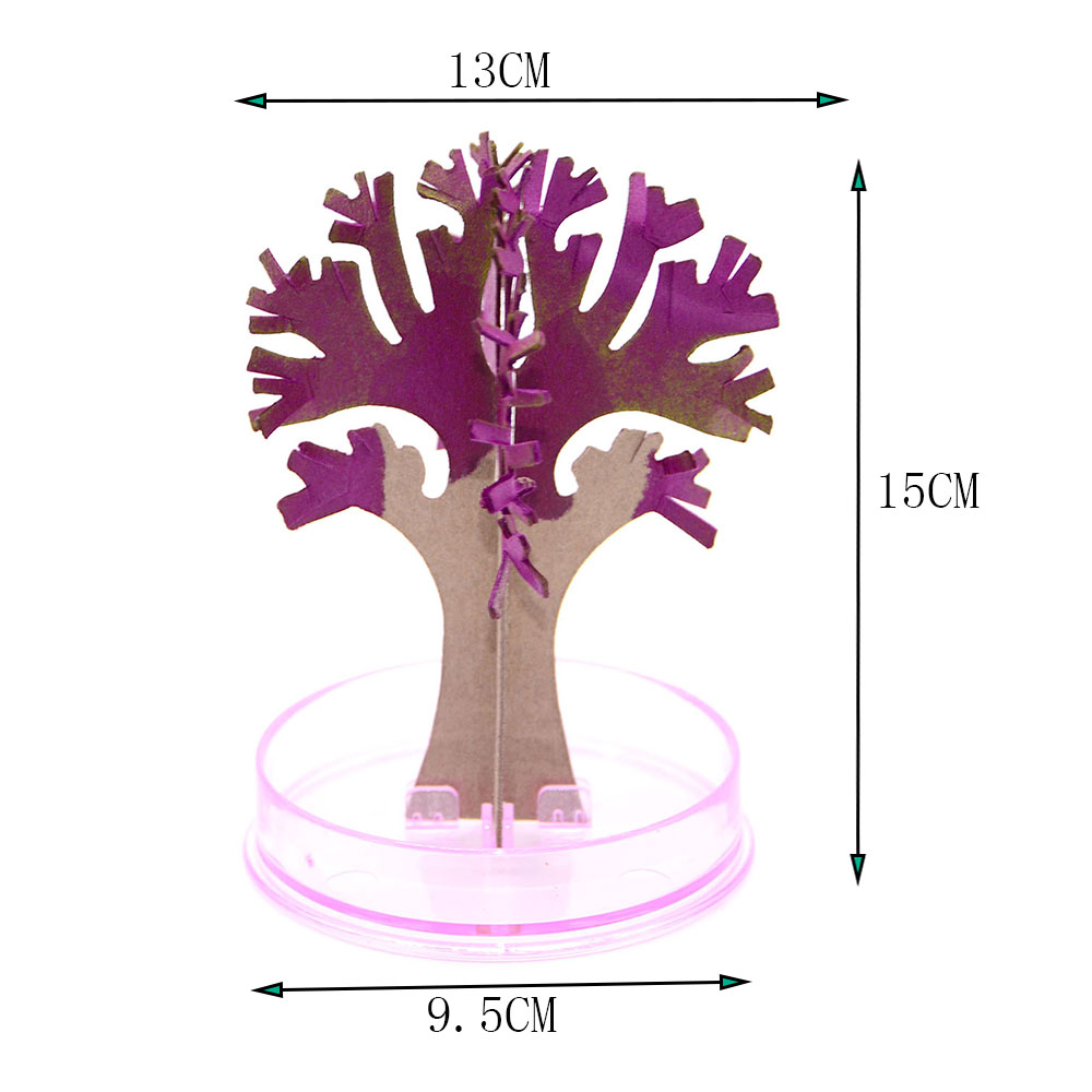 Romantic Cherry Blossoms Tree Colorful Magic Christmas Tree DIY Fun Pediatrics Toy Paper Tree Flowering