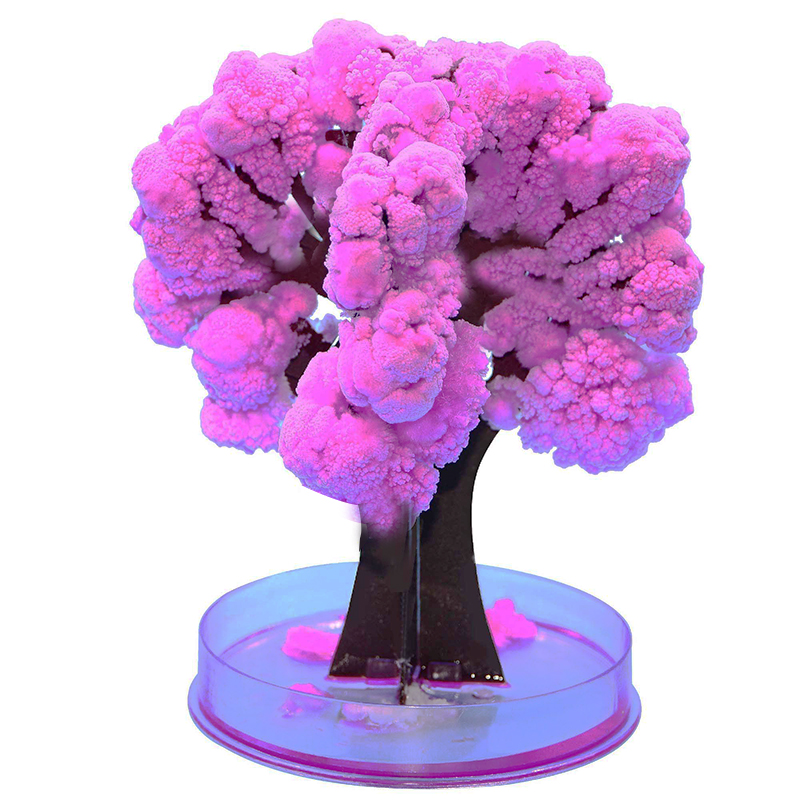 Romantic Cherry Blossoms Tree Colorful Magic Christmas Tree DIY Fun Pediatrics Toy Paper Tree Flowering