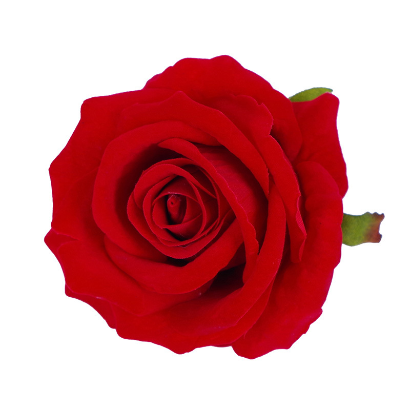 Yibiyi 10cm Wedding Car Christmas 520 Cake Decoration Simulation Flannel Rose Perianth DIY Artificial Flower