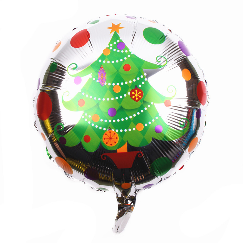 Wholesale 18-Inch round Christmas Series Aluminum Balloon Party Wedding Celebration Decoration Aluminum Foil Balloon