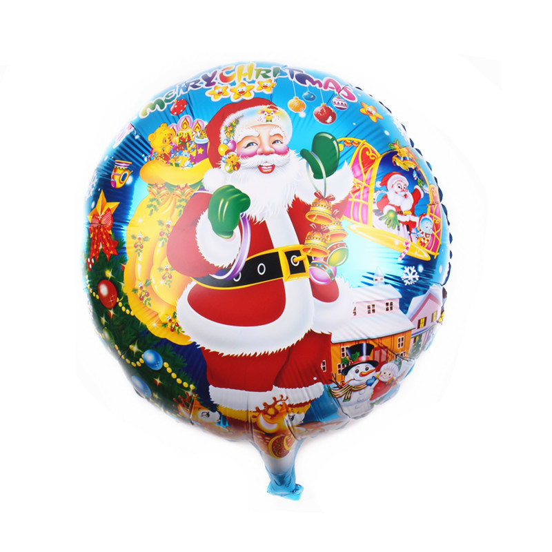 Wholesale 18-Inch round Christmas Series Aluminum Balloon Party Wedding Celebration Decoration Aluminum Foil Balloon