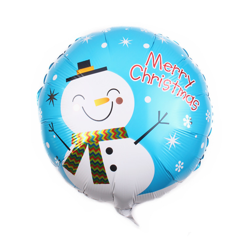 Wholesale 18-Inch round Christmas Series Aluminum Balloon Party Wedding Celebration Decoration Aluminum Foil Balloon