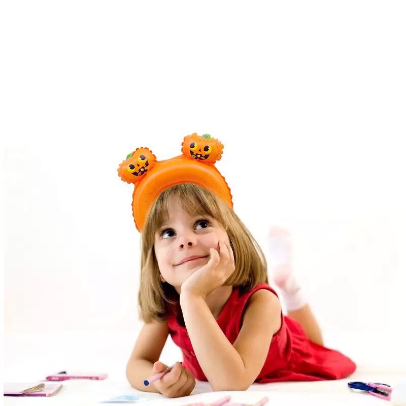 WeChat Push Balloon Headband Aluminum Film Balloon National Day Activity Small Gift Children Cartoon Headband Cartoon Hair Accessories