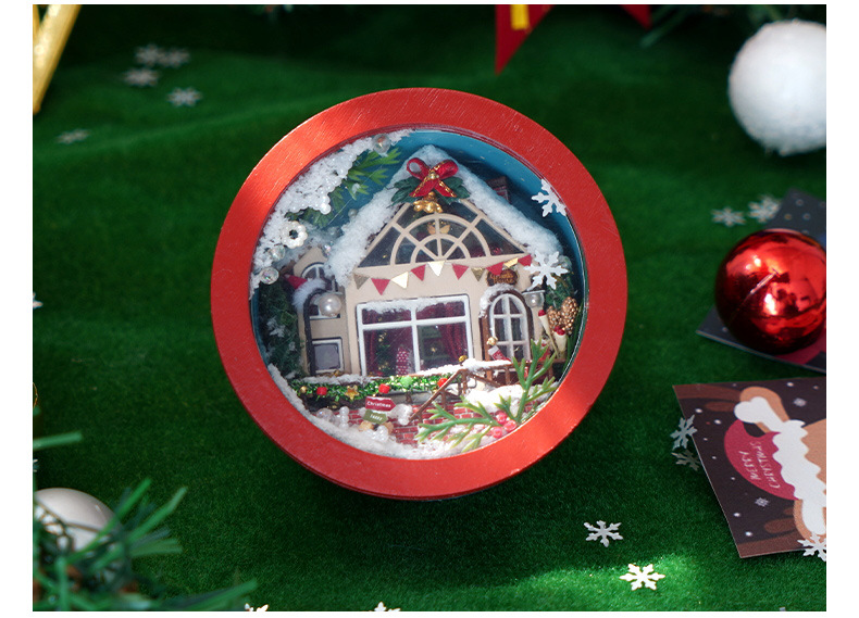Tianyu DIY Cottage TH11 Flower round Small Box Christmas Style Hand-Assembled Creative Gift for Making Toy Model Tianyu DIY Cottage TH11 Flower round Small Box Christmas Style Hand-Assembled Creative Gift for Making Toy Model