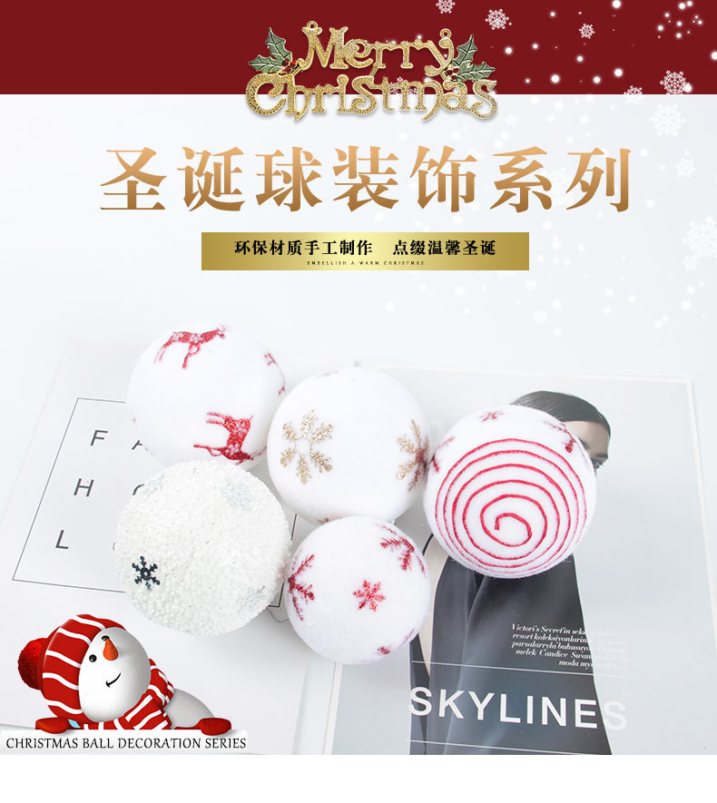 Ball Christmas Decorations Christmas Gift Bag Christmas Tree Ornaments Large Quantity and Excellent Price Supplier
