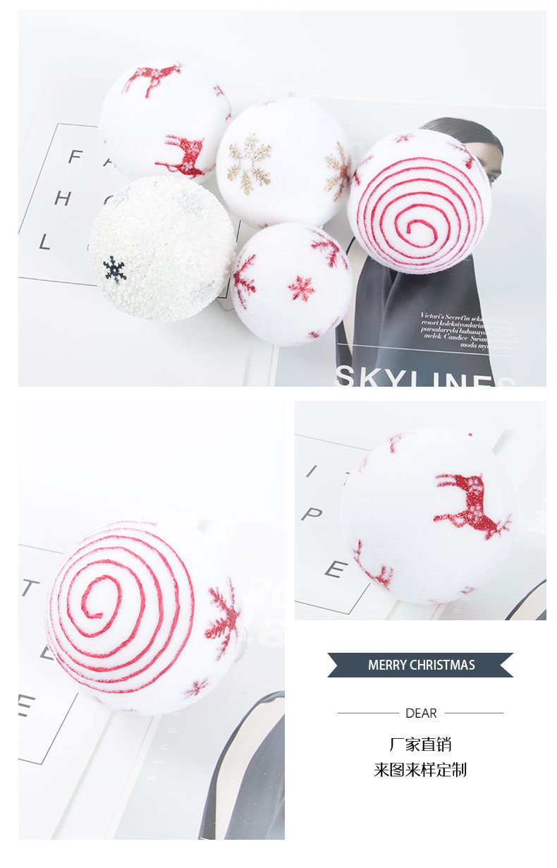Ball Christmas Decorations Christmas Gift Bag Christmas Tree Ornaments Large Quantity and Excellent Price Supplier