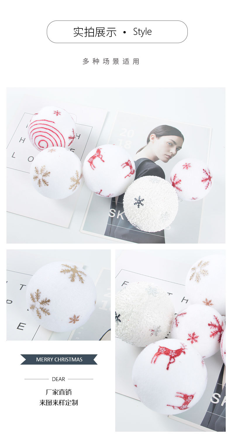 Ball Christmas Decorations Christmas Gift Bag Christmas Tree Ornaments Large Quantity and Excellent Price Supplier