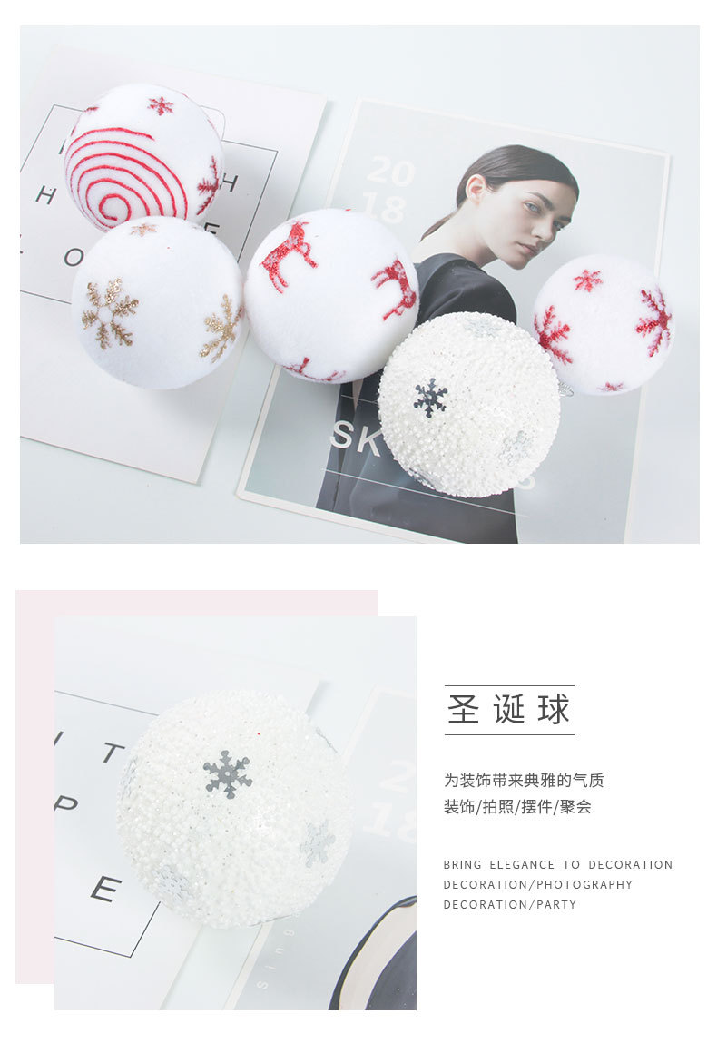 Ball Christmas Decorations Christmas Gift Bag Christmas Tree Ornaments Large Quantity and Excellent Price Supplier
