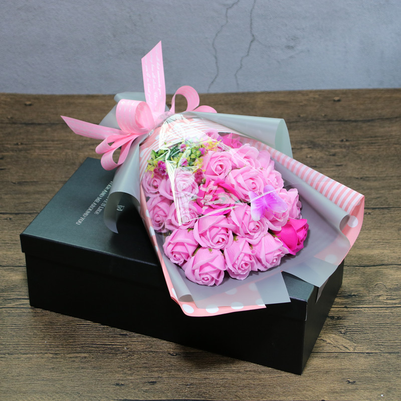 Rose Soap Flower Creative Soap Flower Mini Bouquet 520 Valentine&#039;s Day Wedding Commemorative Christmas Novelty Gift