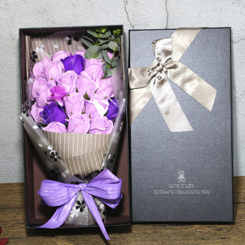 Rose Soap Flower Creative Soap Flower Mini Bouquet 520 Valentine's Day Wedding Commemorative Christmas Novelty Gift