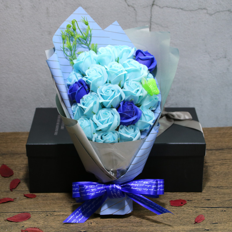 Rose Soap Flower Creative Soap Flower Mini Bouquet 520 Valentine's Day Wedding Commemorative Christmas Novelty Gift