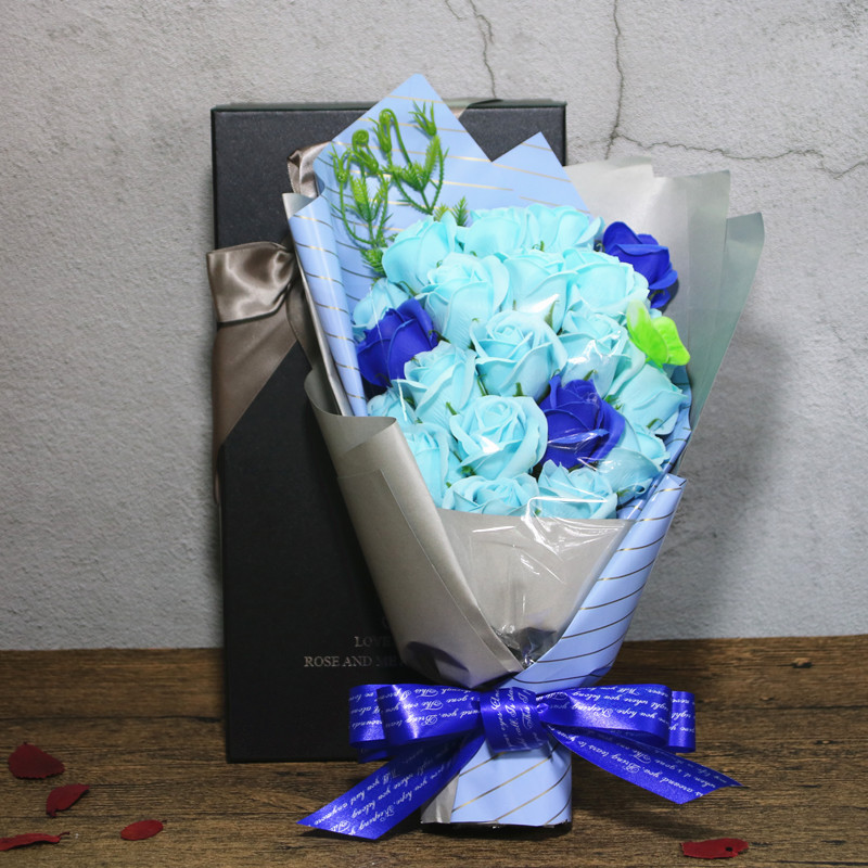 Rose Soap Flower Creative Soap Flower Mini Bouquet 520 Valentine's Day Wedding Commemorative Christmas Novelty Gift