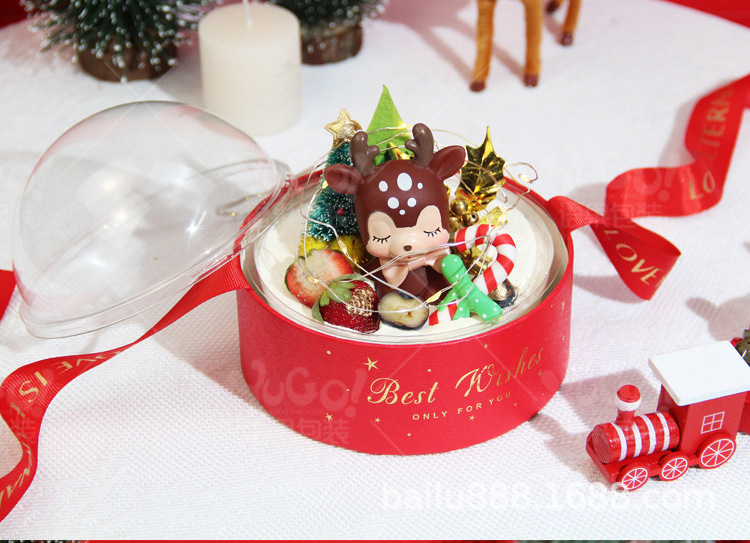 Christmas Flower Pot Cake Decorative Ornaments Transparent Hemisphere Mousse Ball Cake Inserting Card Christmas Gift Box Packing Box Christmas Flower Pot Cake Decorative Ornaments Transparent Hemisphere Mousse Ball Cake Inserting Card Christmas Gift Box Packing Box