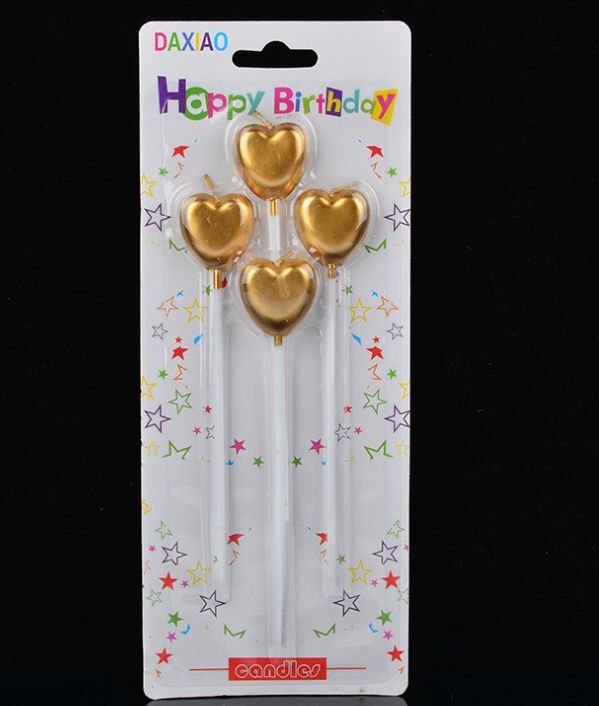 Birthday Party Decorative Card Golden Long Brush Holder Blister Love Five-Pointed Star Balloon Tear-Free Candle Cake Supplies Birthday Party Decorative Card Golden Long Brush Holder Blister Love Five-Pointed Star Balloon Tear-Free Candle Cake Supplies