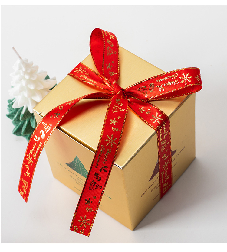 Tang De Christmas Gift Christmas Tree Shape Aromatherapy Candle Creative Festival Ice Flower Candle Atmosphere Decoration