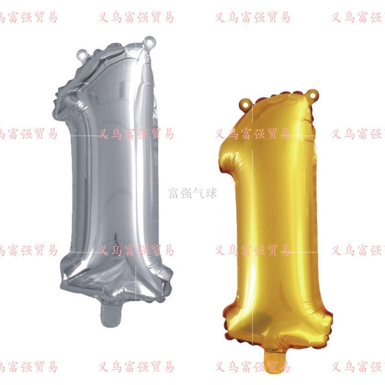 Factory direct aluminum balloon balloon digital balloon birthday party festive supplies Factory direct aluminum balloon balloon digital balloon birthday party festive supplies