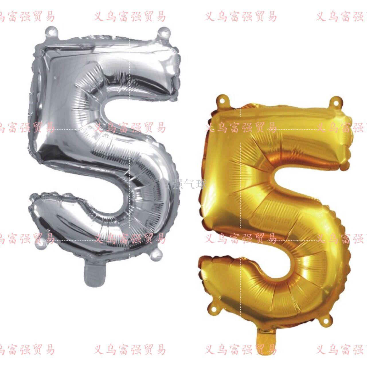Factory direct aluminum balloon balloon digital balloon birthday party festive supplies Factory direct aluminum balloon balloon digital balloon birthday party festive supplies