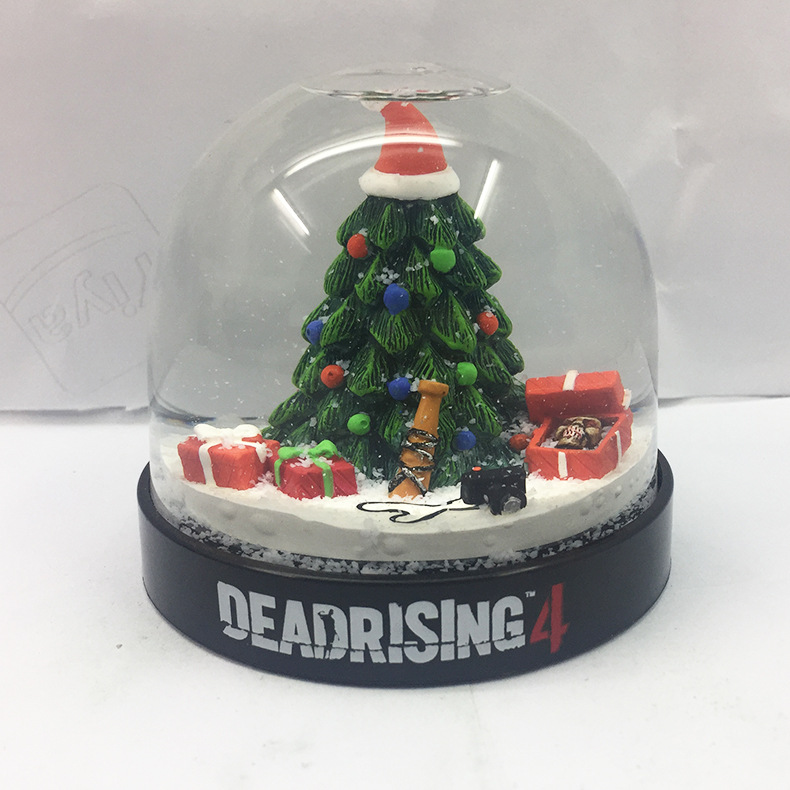 Acrylic Christmas House Snowman Snow Crystal Ball Music Box Creative Christmas Gift Crystal Ball