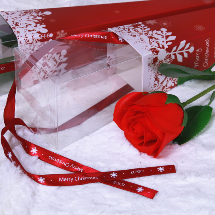 Christmas High Simulation Single Rose Soap Flower Preserved Fresh Flower Qixi Valentine's Day Mother's Day Teacher's Day Gift Wholesale