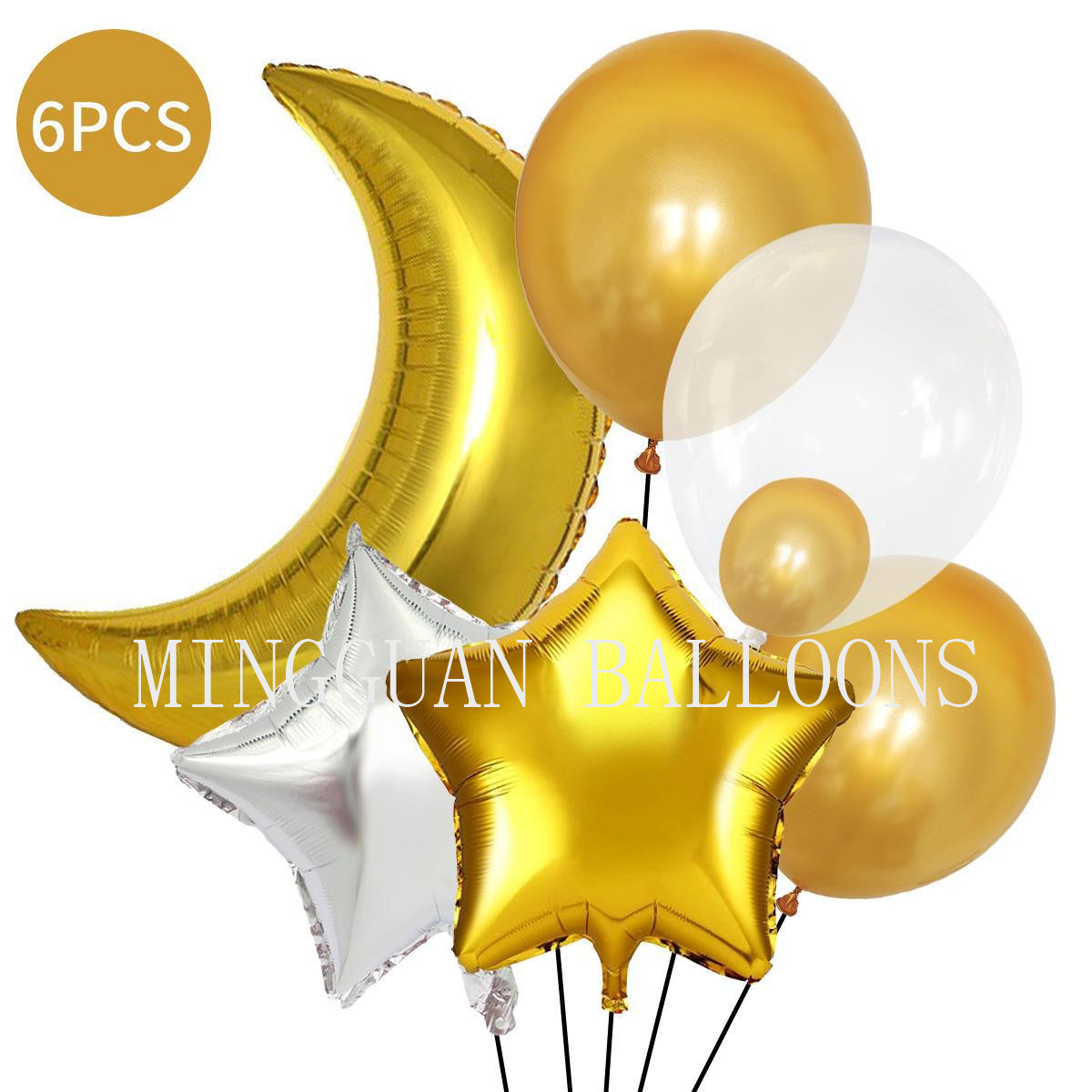 Cross-Border 18-Inch 28-Inch Moon XINGX Aluminum Film Balloon Combo Set Birthday Wedding Celebration Party Decoration