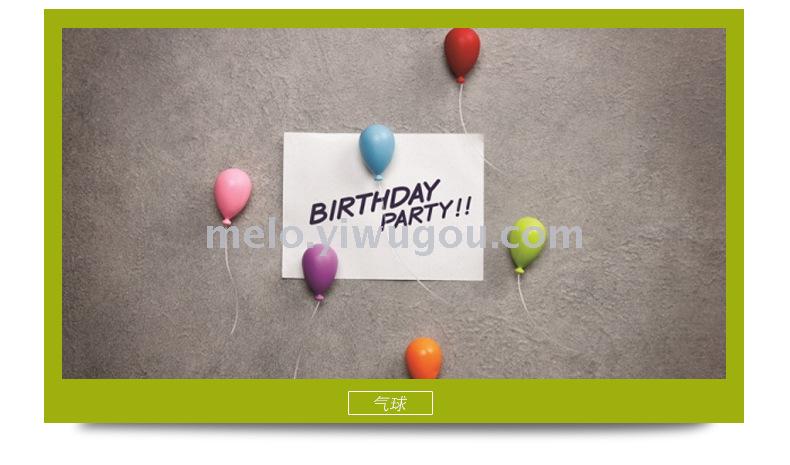 Balloon magnet refrigerator sticker