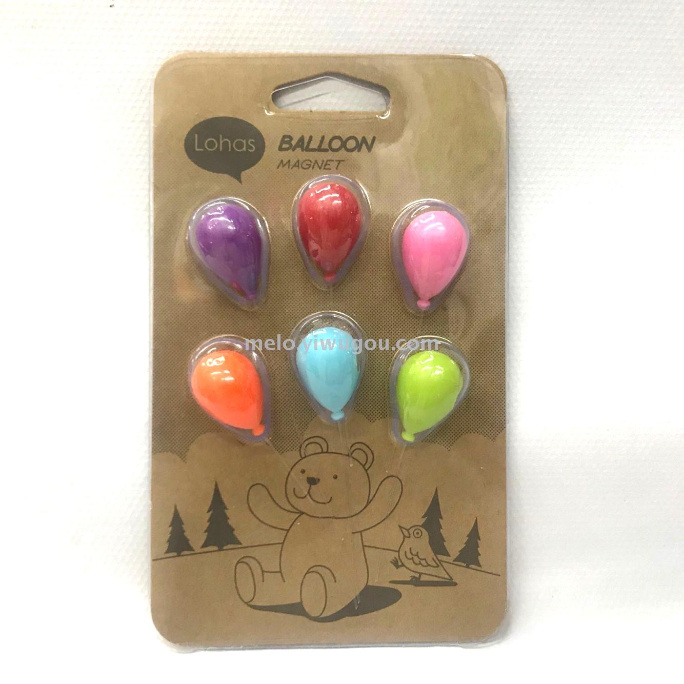 Balloon magnet refrigerator sticker