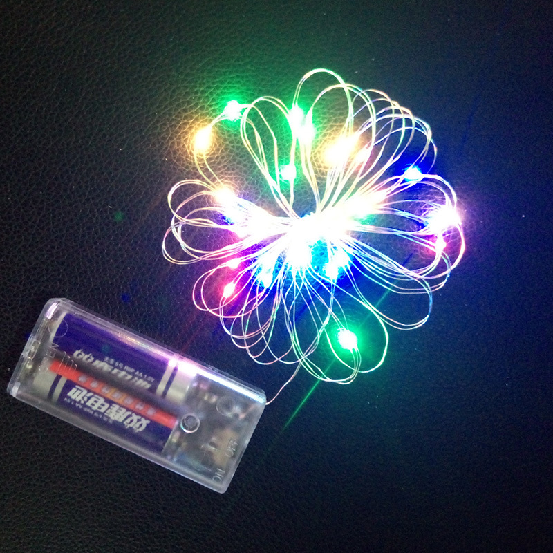 Led Copper Wire Lamp String Battery Box Christmas Decorative Balloon Light Bounce Ball Light Copper Wire Light String
