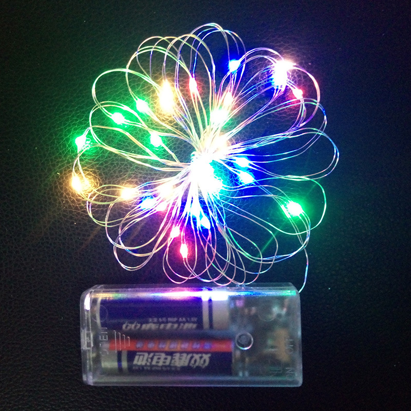 Led Copper Wire Lamp String Battery Box Christmas Decorative Balloon Light Bounce Ball Light Copper Wire Light String