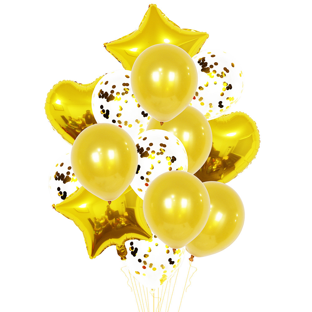 Cross-Border Export Rubber Balloons Set Aluminum Mold Ball Shimmer Sequins Balloon Card Set Party Decoration Dress up Cross-Border Export Rubber Balloons Set Aluminum Mold Ball Shimmer Sequins Balloon Card Set Party Decoration Dress up