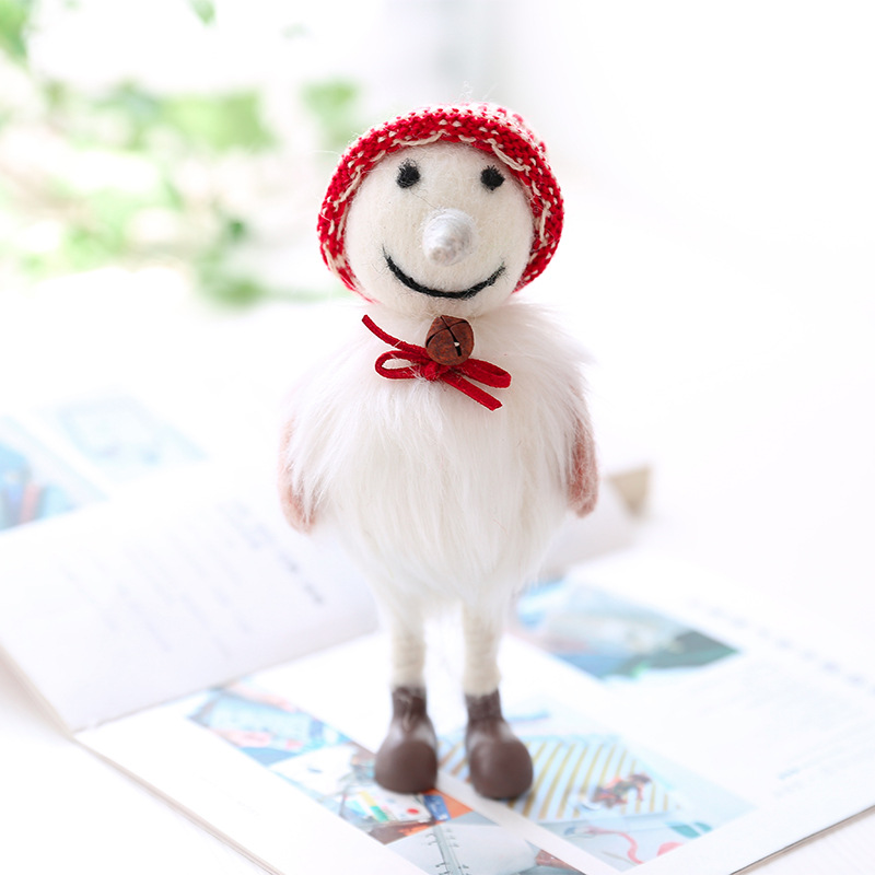 In Stock Wholesale Wool Felt Artware Santa Claus Finished Toy Photography Prop Decoration Factory Wholesale