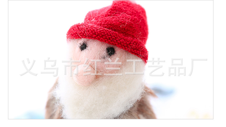 In Stock Wholesale Wool Felt Artware Santa Claus Finished Toy Photography Prop Decoration Factory Wholesale