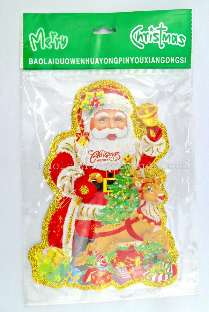 Factory new Santa Claus sticker on glass window Factory new Santa Claus sticker on glass window