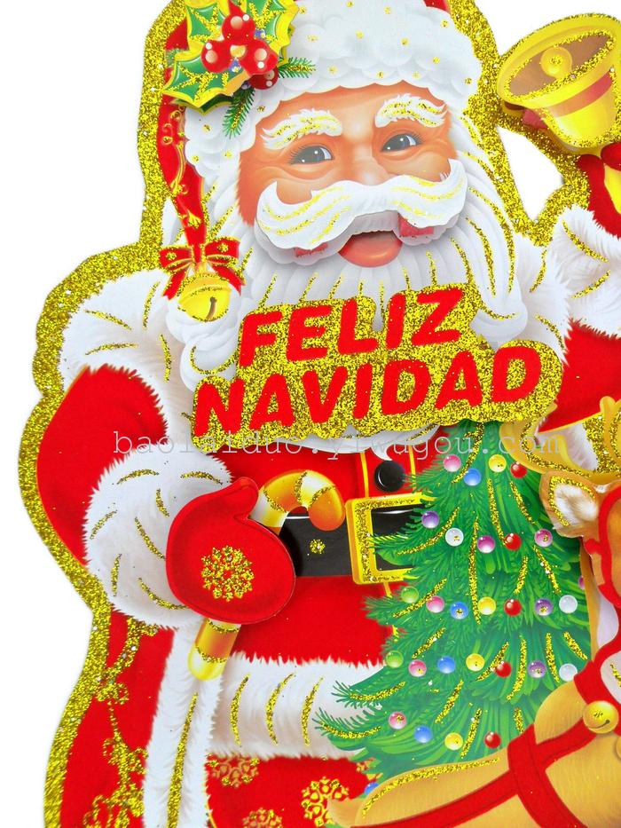 Factory new Santa Claus sticker on glass window Factory new Santa Claus sticker on glass window