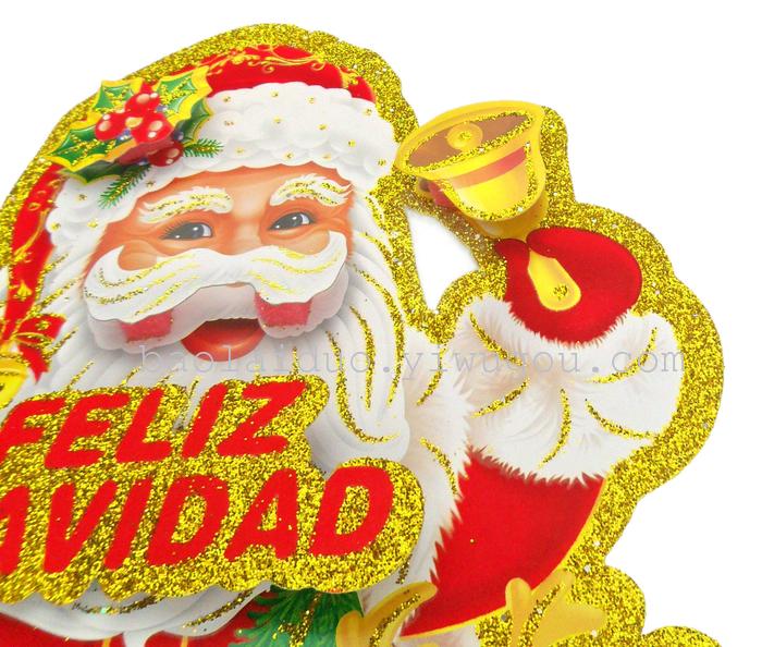 Factory new Santa Claus sticker on glass window Factory new Santa Claus sticker on glass window
