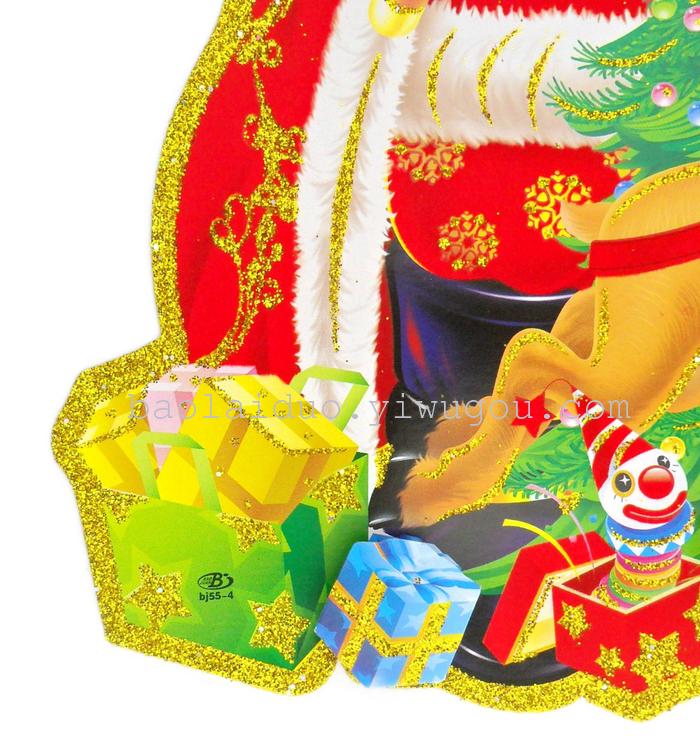 Factory new Santa Claus sticker on glass window Factory new Santa Claus sticker on glass window