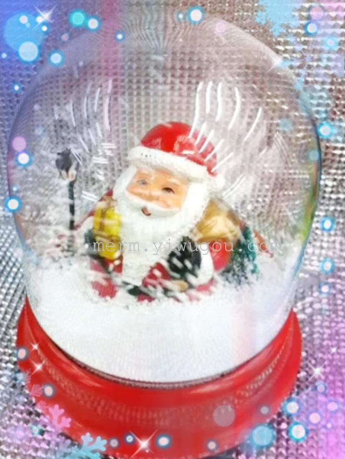 Creative electric snow windmill gifts Santa Claus music boxes