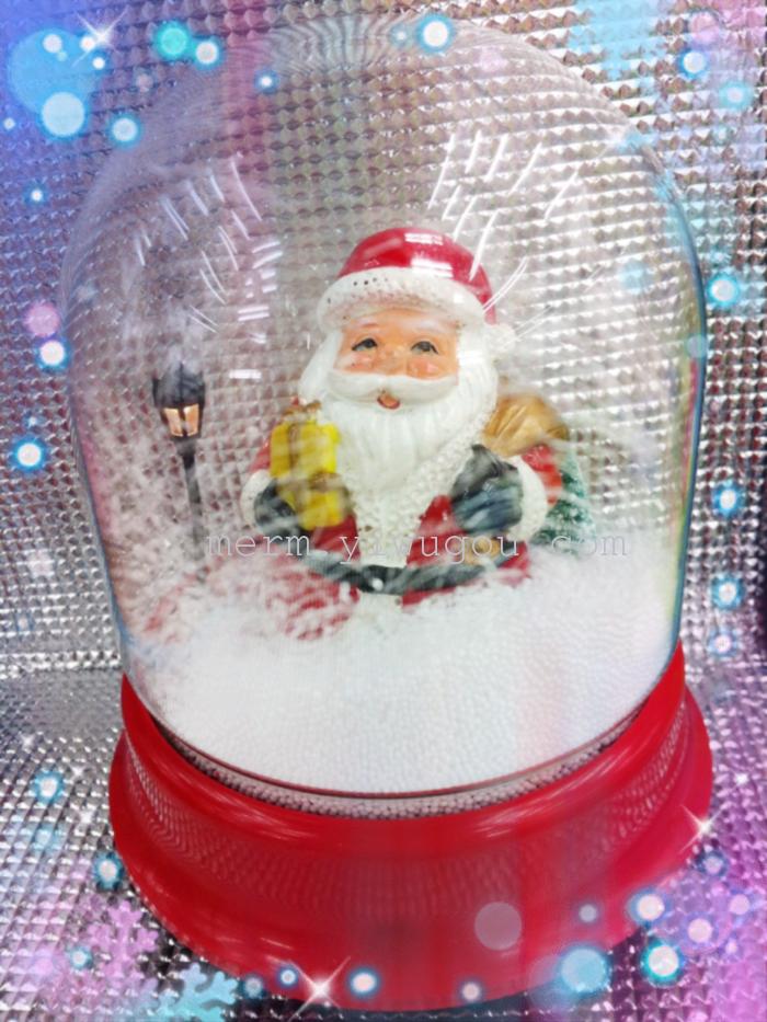 Creative electric snow windmill gifts Santa Claus music boxes