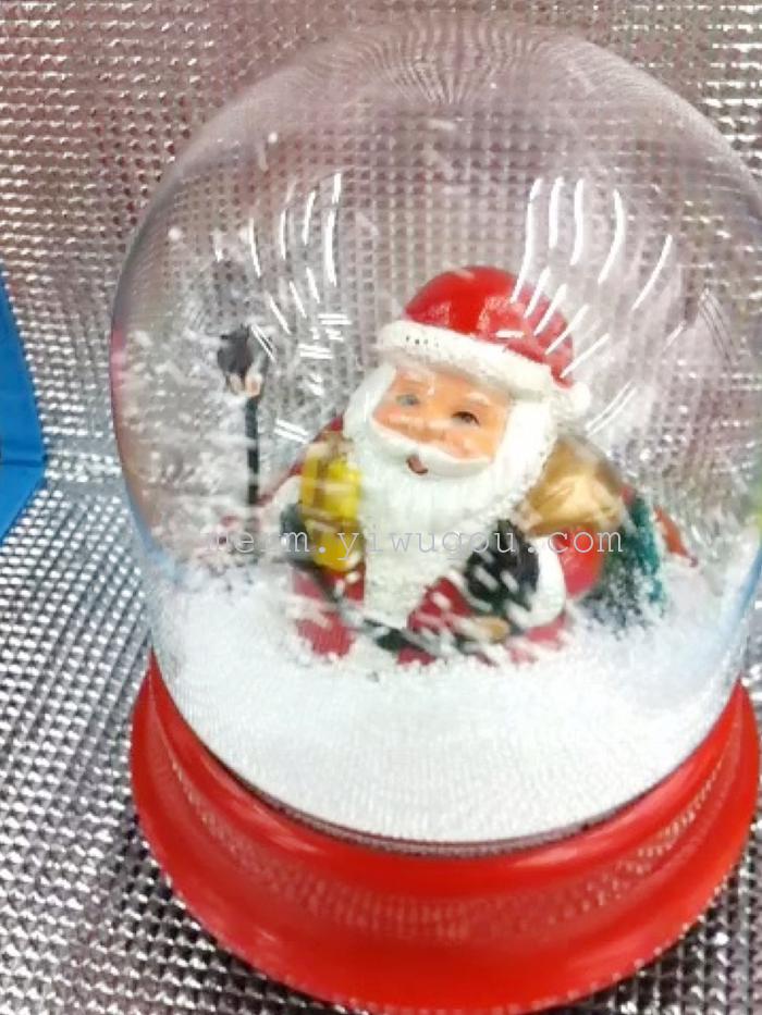 Creative electric snow windmill gifts Santa Claus music boxes