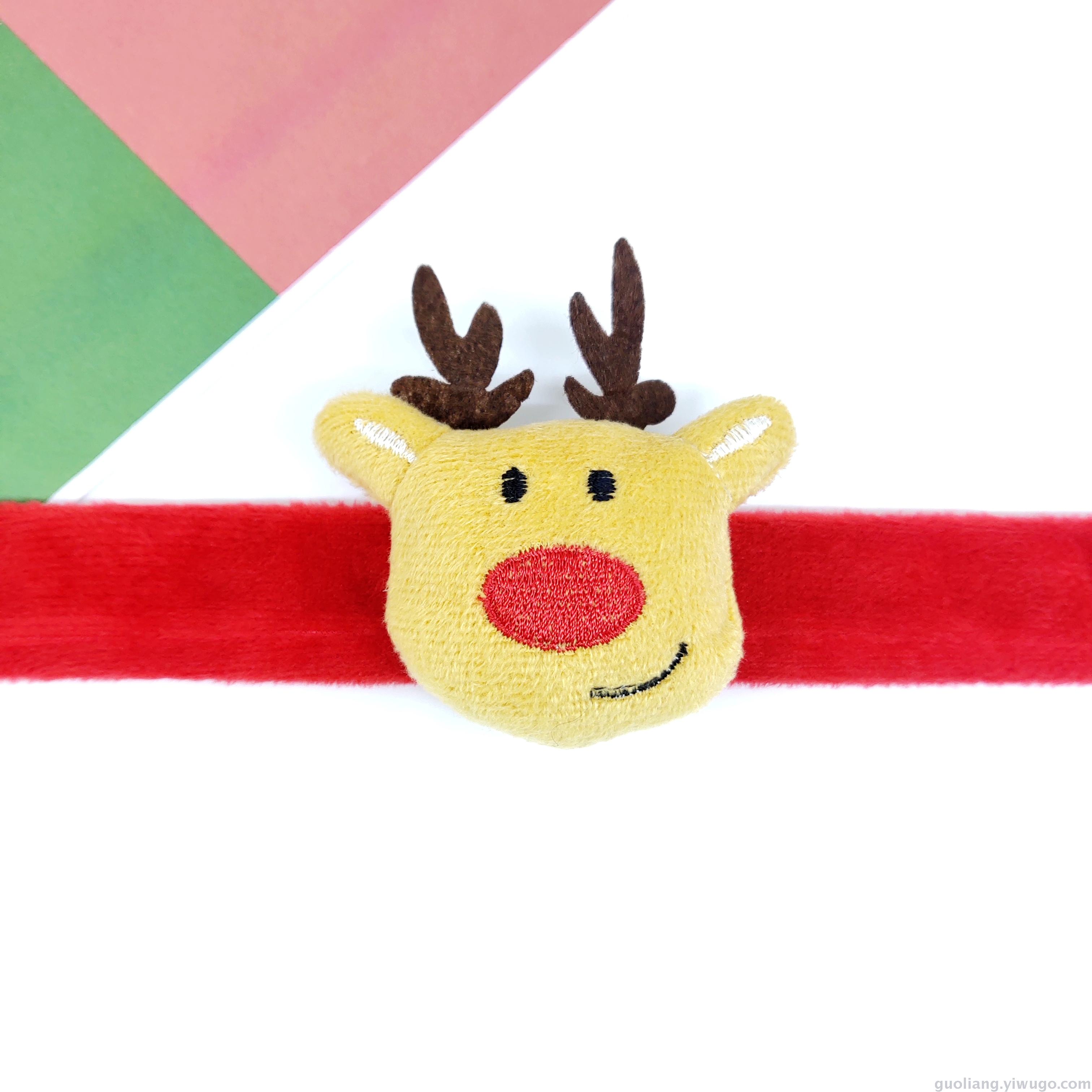 Cross-border trade Santa Claus Milu deer pat-ring gift bracelet stuffed toy gift Christmas pat-ring Cross-border trade Santa Claus Milu deer pat-ring gift bracelet stuffed toy gift Christmas pat-ring