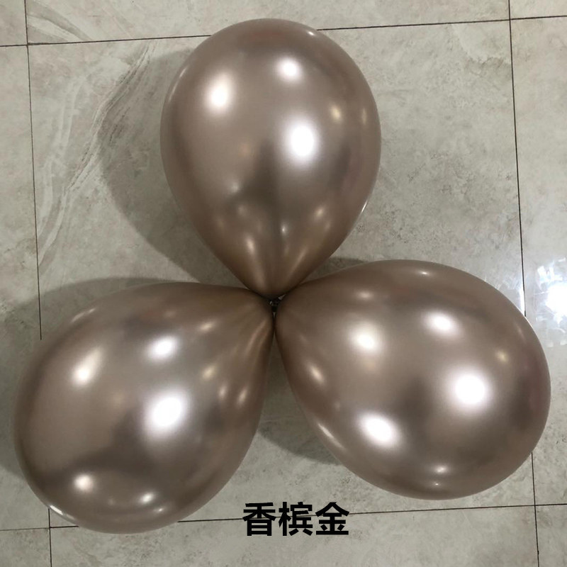 Metal Rubber Balloons 5-Inch 10-Inch 12-Inch 18 Thickened Pearl Metallic Wedding Party Decoration Layout Balloon