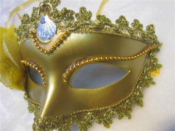 [factory direct sales] three root hair root hair paste cloth embroidery butterfly dance Mask Halloween party supplies
