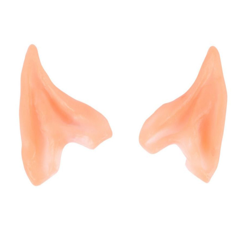 Halloween Elf Half Ear Supplies Dress up Props Fake Pointed Ear Latex Vinyl Fairy