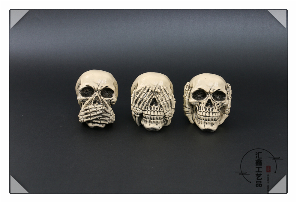 Halloween Bar Haunted House Chamber Escape Decorations Arrangement Decoration Skull Shape Festival Decoration Supplies